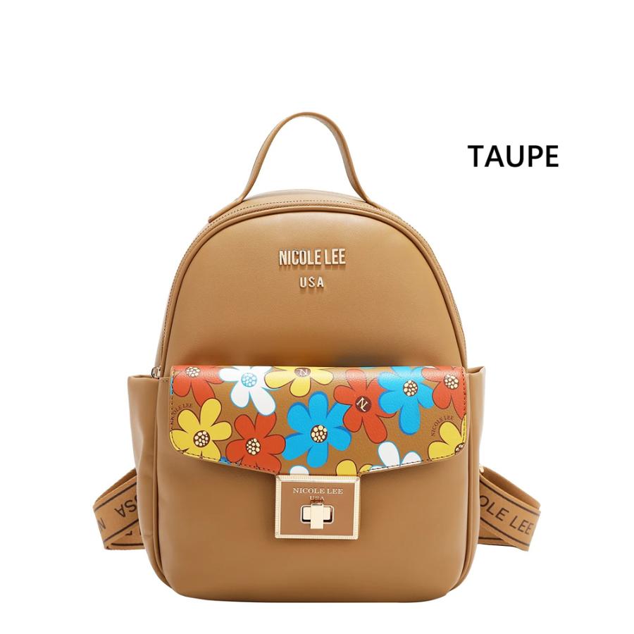 BABYL 総柄 バックパック リュック　レア品！新品未使用品！ 数量限定 NICOLE LEE ニコールリー FLO17475 FLORAL POP FLAP BACKPACK