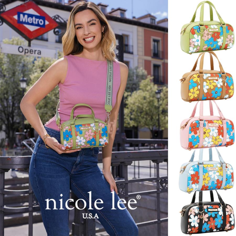 数量限定 NICOLE LEE ニコールリー FLO17476 FLORALPOPMINIBOSTONBAG 