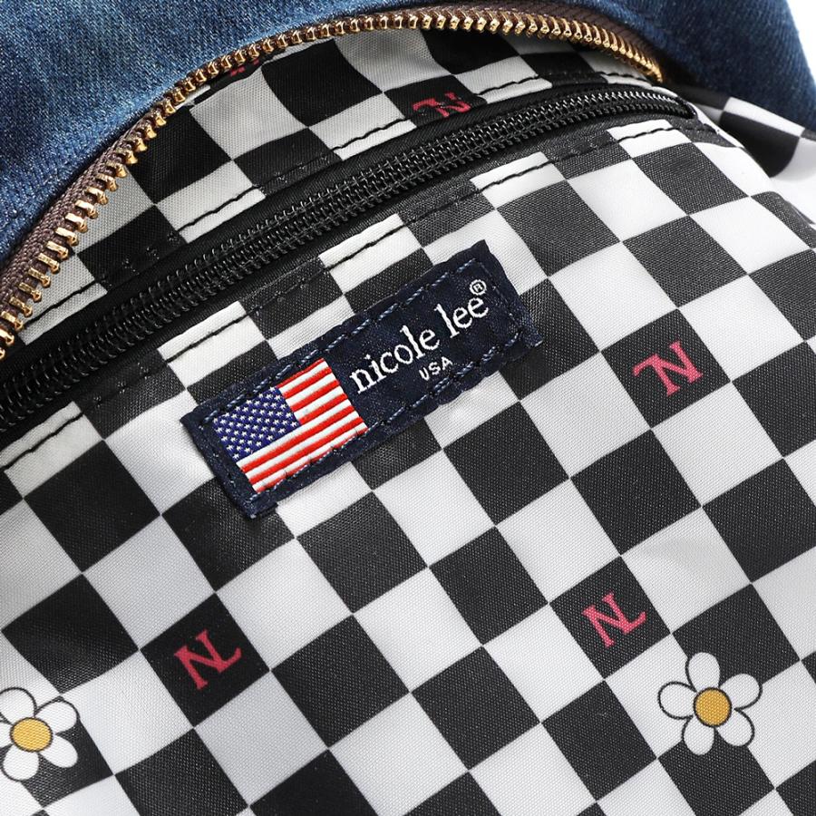 数量限定 NICOLE LEE ニコールリー JS17134 Y2Kスタイル レディース 日本正規品 カラーブロック ショルダーバッグ ニコルリー カラーデニム カジュアル_10
