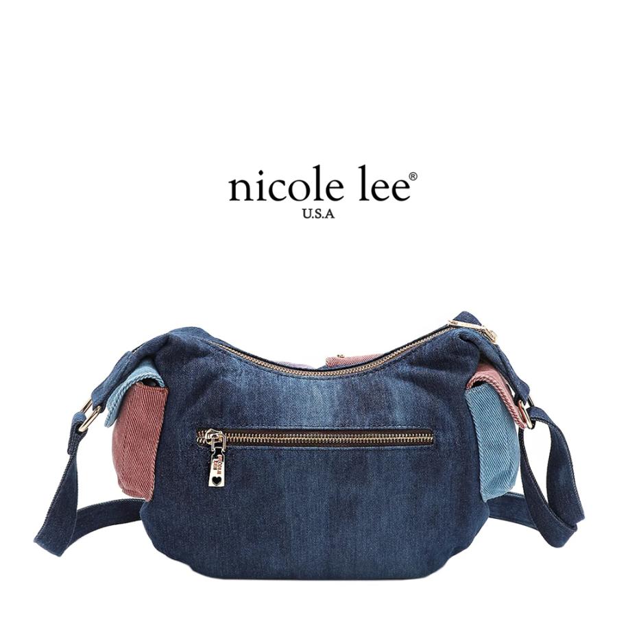 数量限定 NICOLE LEE ニコールリー JS17134 Y2Kスタイル レディース 日本正規品 カラーブロック ショルダーバッグ ニコルリー カラーデニム カジュアル_2