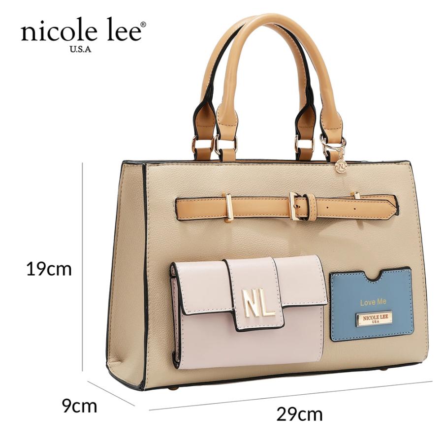 2026新作 数量限定 NICOLE LEE ニコールリー P17490 COLORBLOCK POCKET
