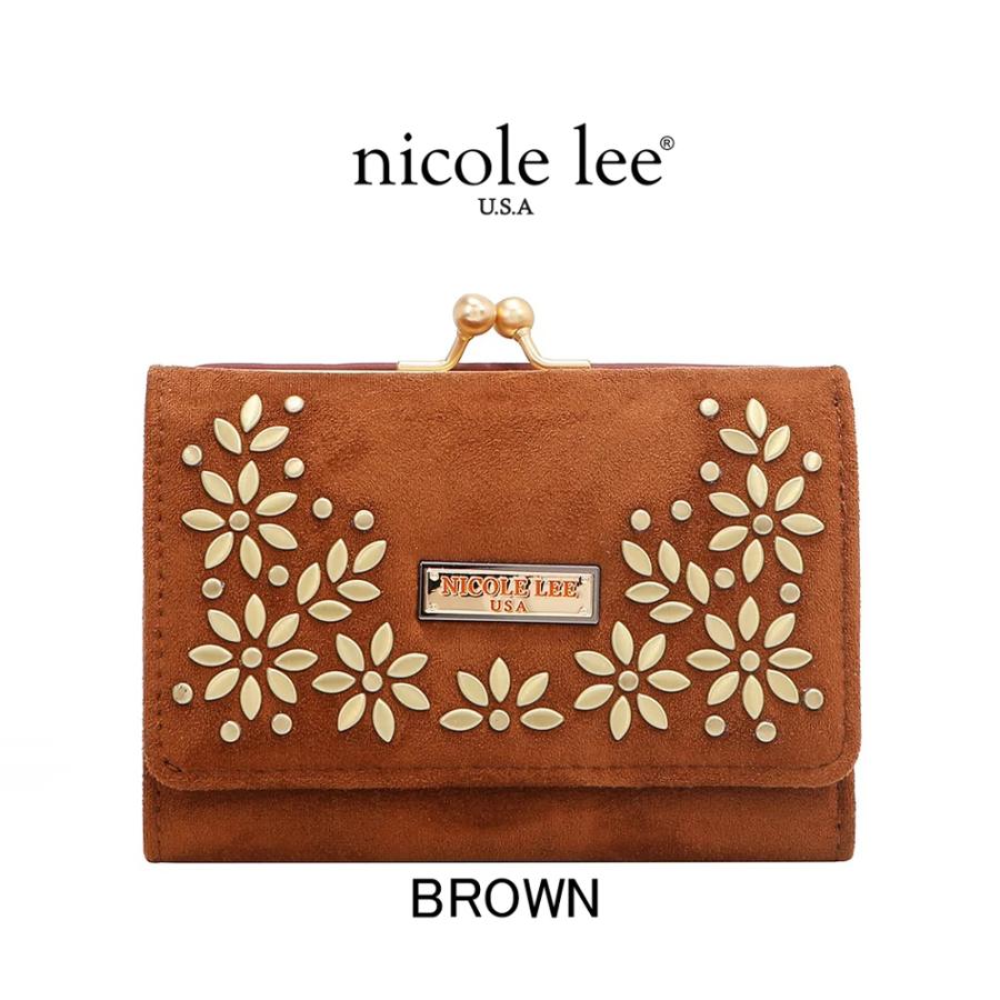 コンパクトウォレット フラワーアンドリーフ Nicole Lee（ニコールリー） 2026新作 数量限定 P7975 FLORAL LEAF