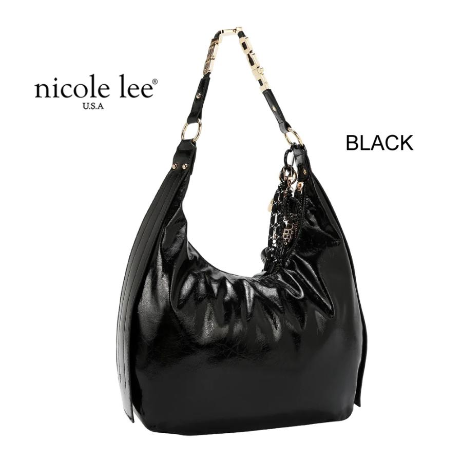 NICOLE LEE ニコールリー HPA12942 House Paty レディース バッグ a4 底鋲 ハンドバッグ 黒 人気 おしゃれ ブランド バック レザー ファスナー 30代 40代 20代 かわいい ショルダー 革 通勤 通学 大きめ 小さめ nicole lee かばん アニメ コミック　ニコルリー　送料無料 Nicole Lee（ニコールリー） 2026新作 数量限定 P17494 SHIMMER LUXE