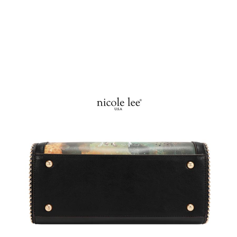 2026新作 数量限定 NICOLE LEE ニコールリー VF17605 VIRTUAL FRIEND TOTE BAG トートバッグ ハンドバッグ ブラウン 2WAY ショルダーバッグの画像