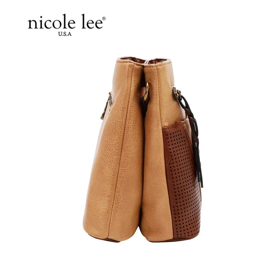2026新作 数量限定 NICOLE LEE ニコールリー P17471 VINTAGE PATCH CROSSBODY BAG ショルダーバッグ パッチデザイン ビンテージ ワッペン ナナメ掛け_11