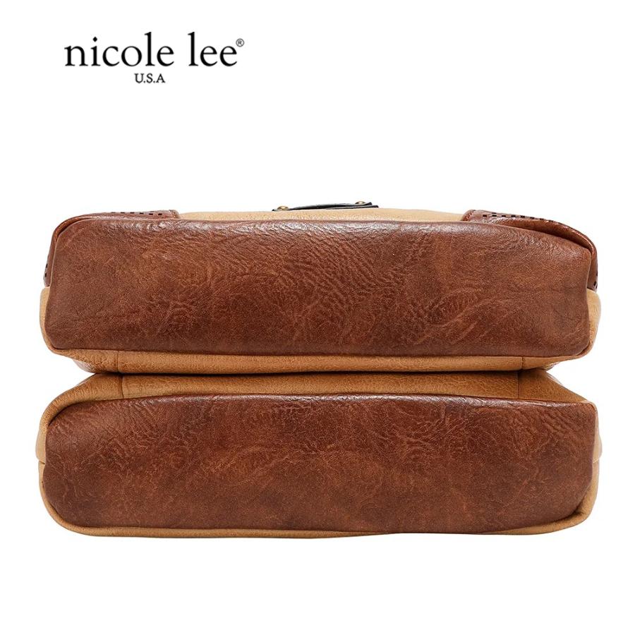 2026新作 数量限定 NICOLE LEE ニコールリー P17471 VINTAGE PATCH CROSSBODY BAG ショルダーバッグ パッチデザイン ビンテージ ワッペン ナナメ掛け_13
