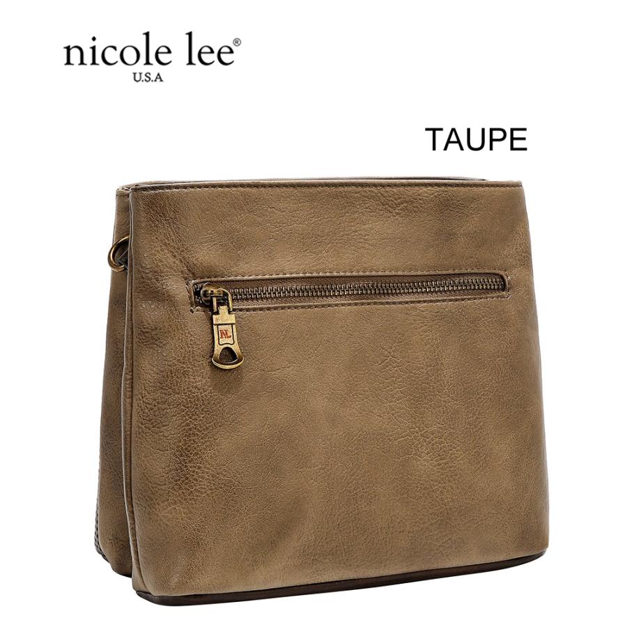 2026新作 数量限定 NICOLE LEE ニコールリー P17471 VINTAGE PATCH CROSSBODY BAG ショルダーバッグ パッチデザイン ビンテージ ワッペン ナナメ掛け_2