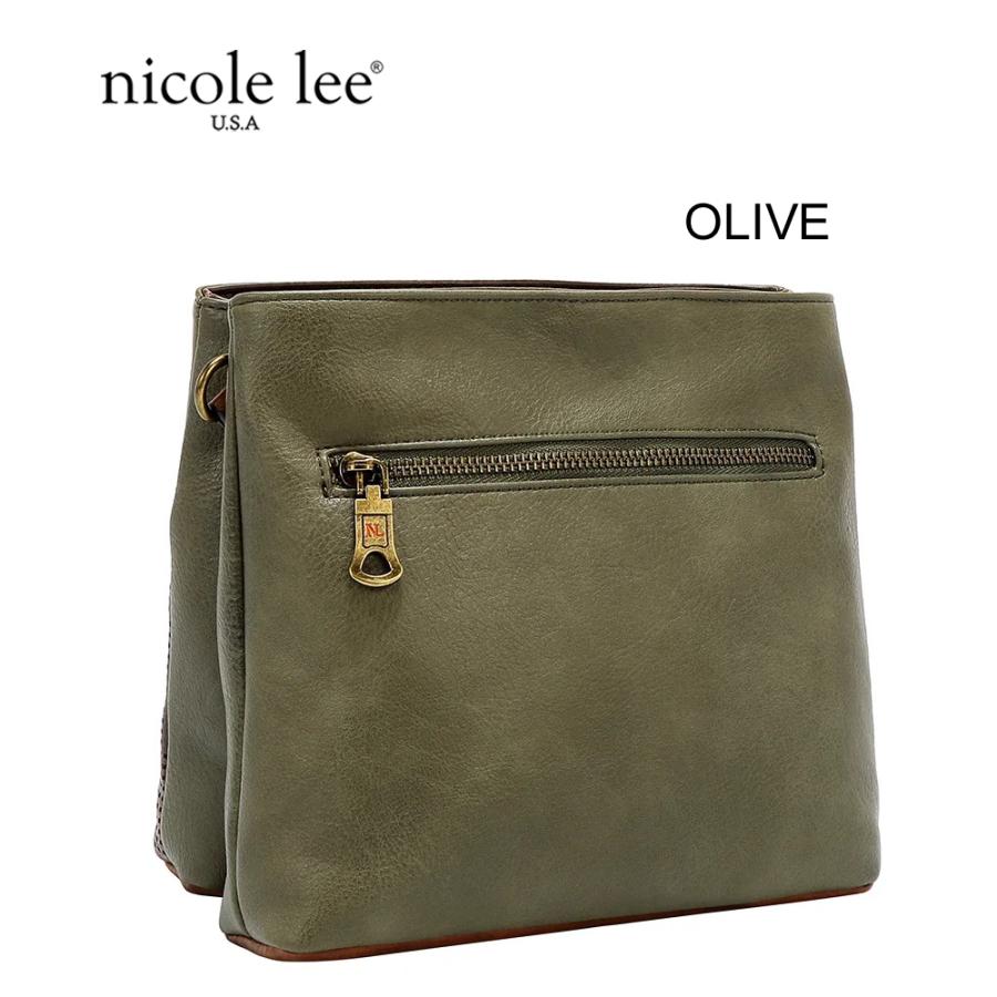 2026新作 数量限定 NICOLE LEE ニコールリー P17471 VINTAGE PATCH CROSSBODY BAG ショルダーバッグ パッチデザイン ビンテージ ワッペン ナナメ掛け_4