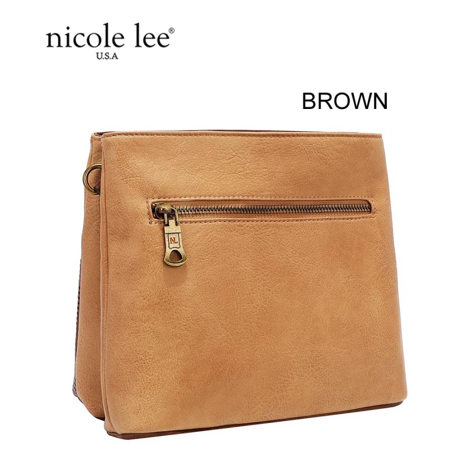 2026新作 数量限定 NICOLE LEE ニコールリー P17471 VINTAGE PATCH CROSSBODY BAG ショルダーバッグ パッチデザイン ビンテージ ワッペン ナナメ掛け_7