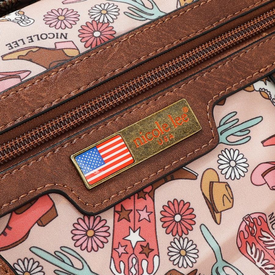 2026新作 数量限定 NICOLE LEE ニコールリー P17467 VINTAGE PATCH BACKPACK バックパック リュックサック リュックバッグ  ヴィンテージ パッチワークの画像