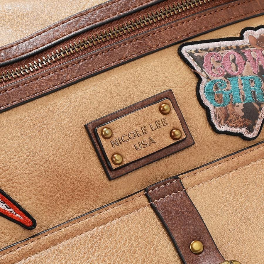 2026新作 数量限定 NICOLE LEE ニコールリー P17467 VINTAGE PATCH BACKPACK バックパック リュックサック リュックバッグ  ヴィンテージ パッチワークの画像