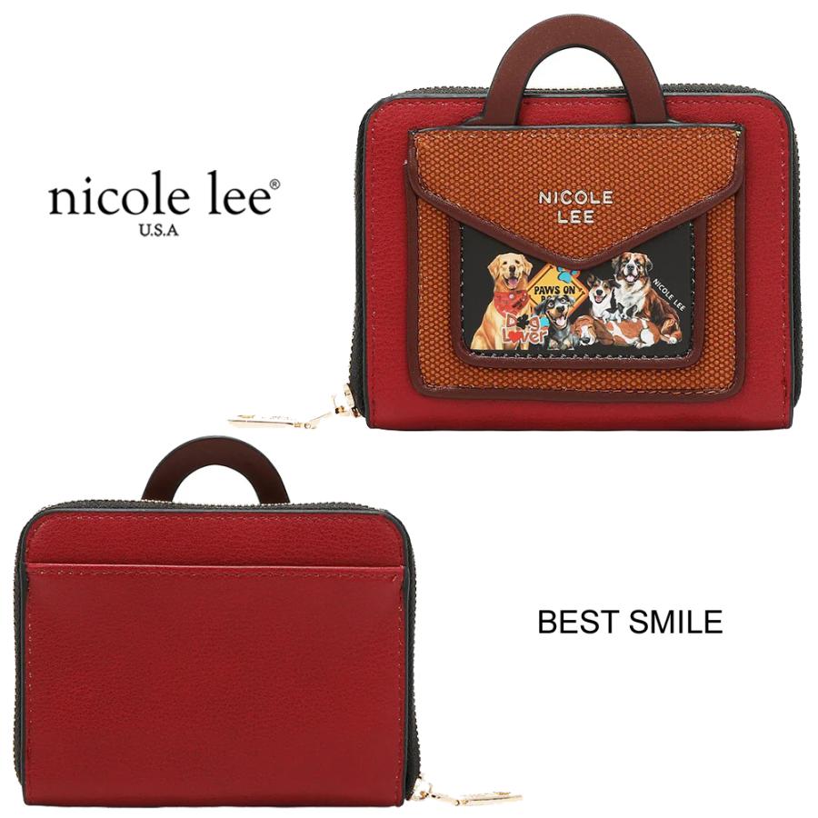 ジンNICOLE Lee財布 Amazon.com: NICOLE LEE Bifold Flap Wallet with Detachable Wristlet