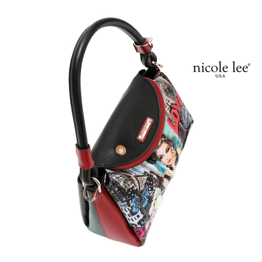 2026新作 数量限定 NICOLE LEE ニコールリー SI17447 SABINA IMAGINES HOBOBAG ニューヨーク アート ショルダーバッグ ミニバッグ 2WAY ショルダー