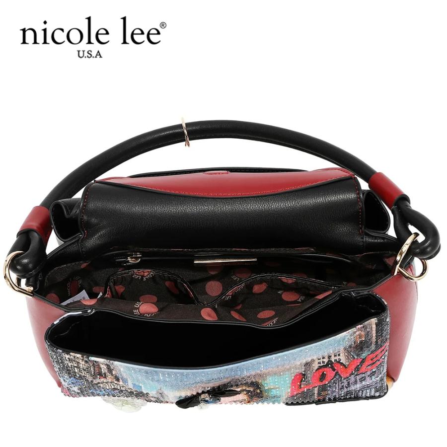 2026新作 数量限定 NICOLE LEE ニコールリー SI17447 SABINA IMAGINES HOBOBAG ニューヨーク アート ショルダーバッグ ミニバッグ 2WAY ショルダー
