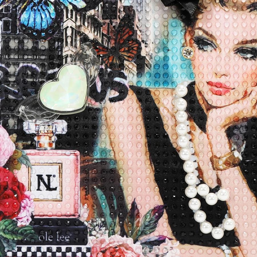 2026新作 数量限定 NICOLE LEE ニコールリー SI17450 SABINA IMAGINES SATCHEL BAG ニューヨーク  アート サッチェルバッグ 2WAY ロゴショルダー ボストンの画像