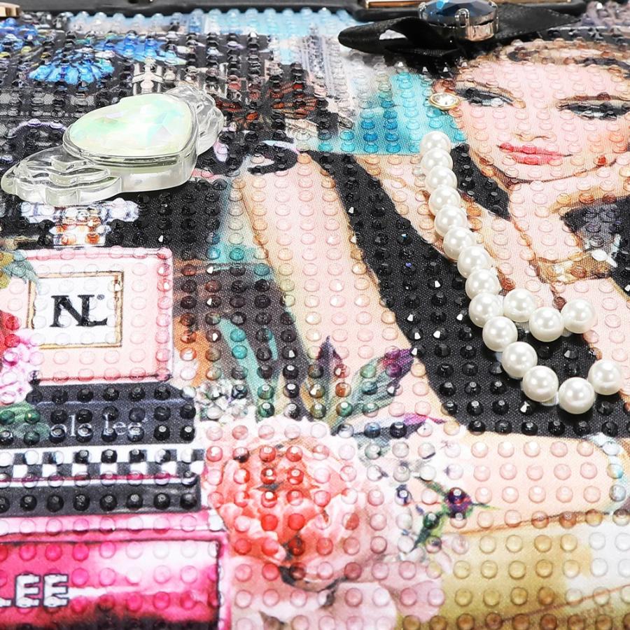 2026新作 数量限定 NICOLE LEE ニコールリー SI17450 SABINA IMAGINES SATCHEL BAG ニューヨーク  アート サッチェルバッグ 2WAY ロゴショルダー ボストンの画像