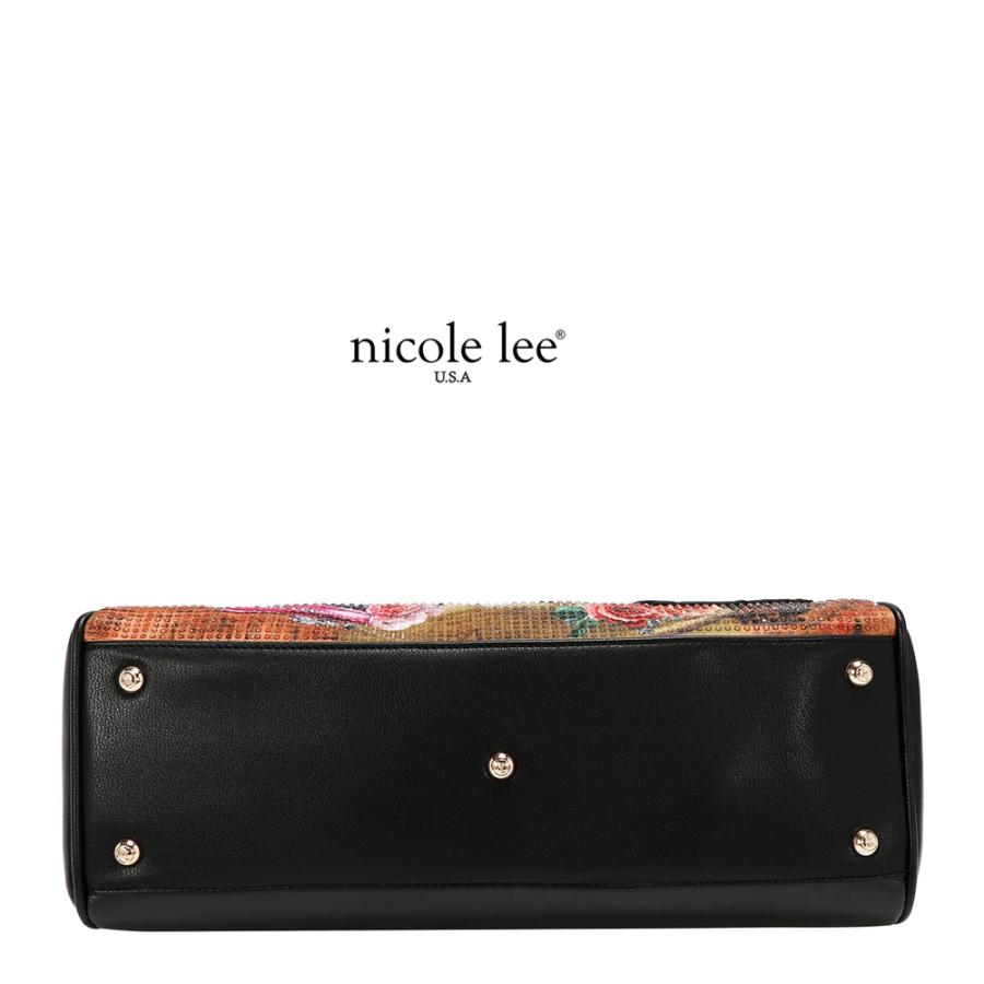 2026新作 数量限定 NICOLE LEE ニコールリー SI17450 SABINA IMAGINES SATCHEL BAG ニューヨーク  アート サッチェルバッグ 2WAY ロゴショルダー ボストンの画像