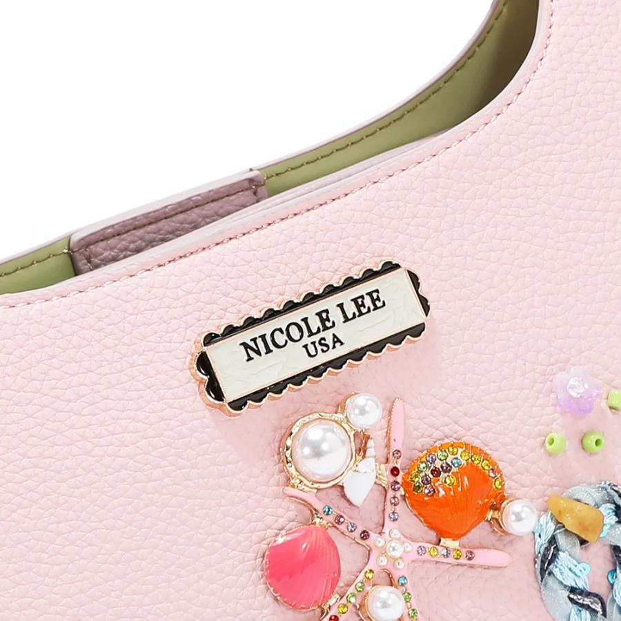 2026新作 数量限定 NICOLE LEE ニコールリー P17637 NICOLE OCEAN SHOULDER BAG パステルカラー バイカラー クラシカル ショルダーバッグ ナナメ掛け
