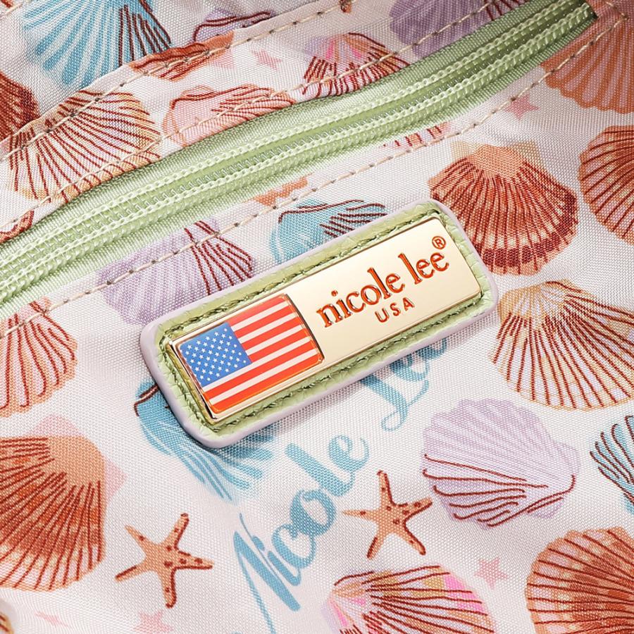 2026新作 数量限定 NICOLE LEE ニコールリー P17637 NICOLE OCEAN SHOULDER BAG パステルカラー バイカラー クラシカル ショルダーバッグ ナナメ掛け
