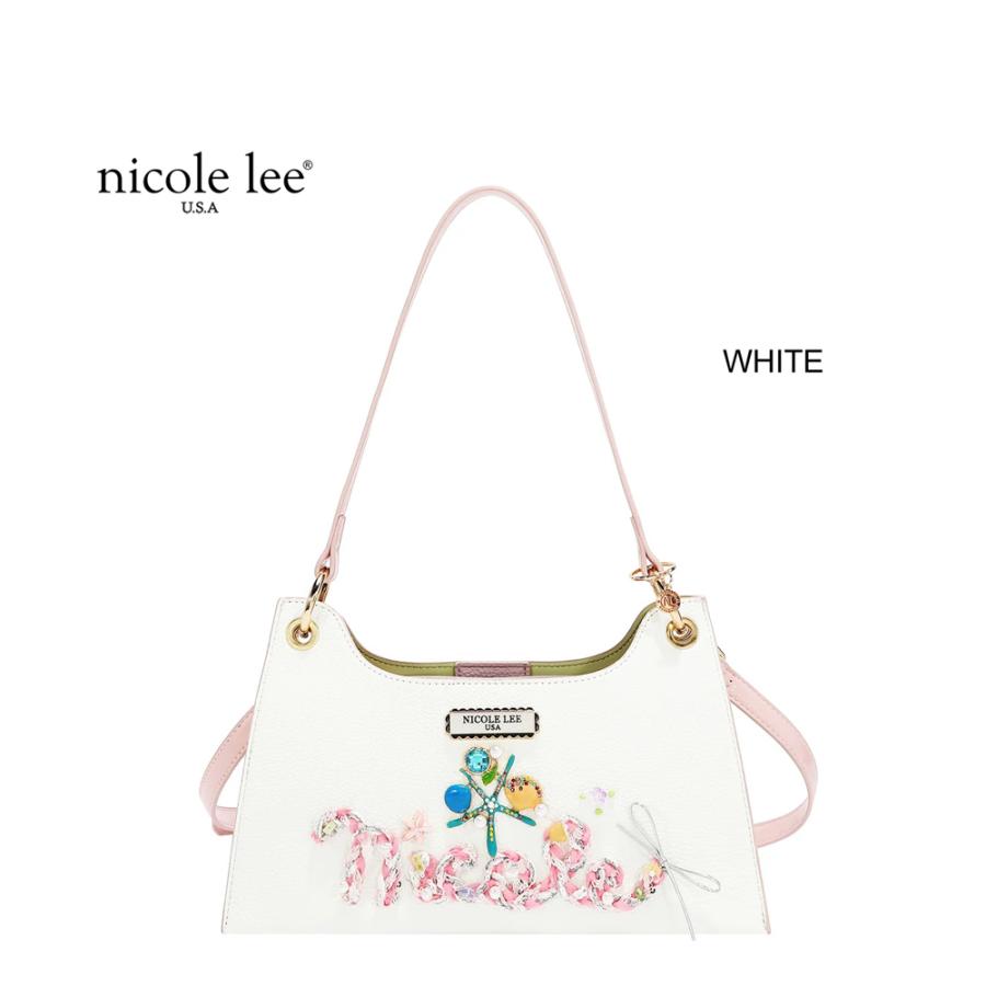 2026新作 数量限定 NICOLE LEE ニコールリー P17637 NICOLE OCEAN SHOULDER BAG パステルカラー バイカラー クラシカル ショルダーバッグ ナナメ掛け
