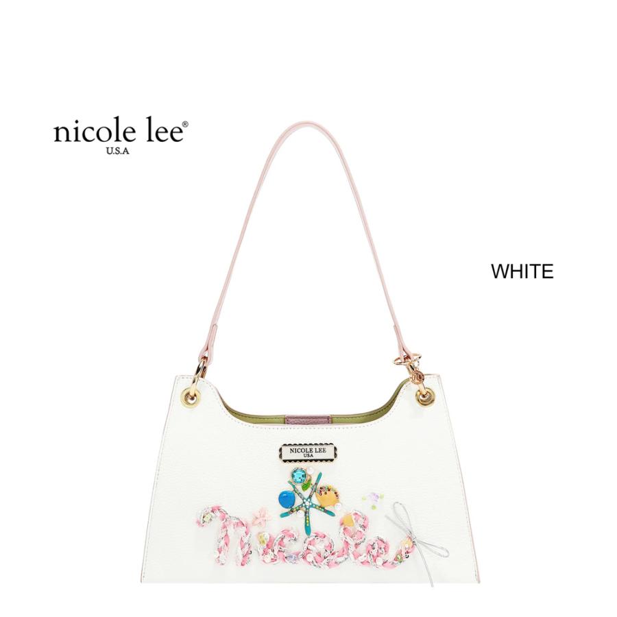 2026新作 数量限定 NICOLE LEE ニコールリー P17637 NICOLE OCEAN SHOULDER BAG パステルカラー バイカラー クラシカル ショルダーバッグ ナナメ掛け