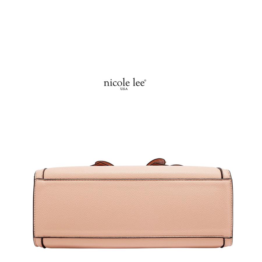 2026新作 数量限定 NICOLE LEE ニコールリー P17622 STUDDED BOW HOBO BAG ホーボーバッグ ショルダーバッグ ハンドバッグ ビッグリボン トートバッグの画像