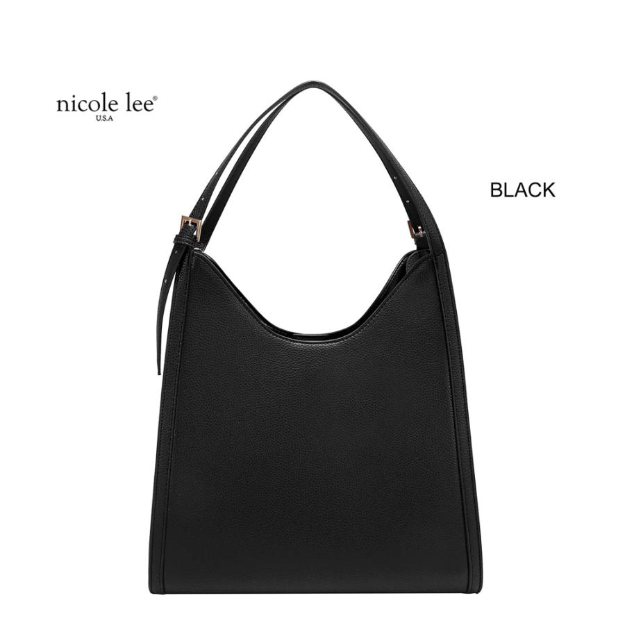 2026新作 数量限定 NICOLE LEE ニコールリー P17622 STUDDED BOW HOBO BAG ホーボーバッグ ショルダーバッグ ハンドバッグ ビッグリボン トートバッグの画像