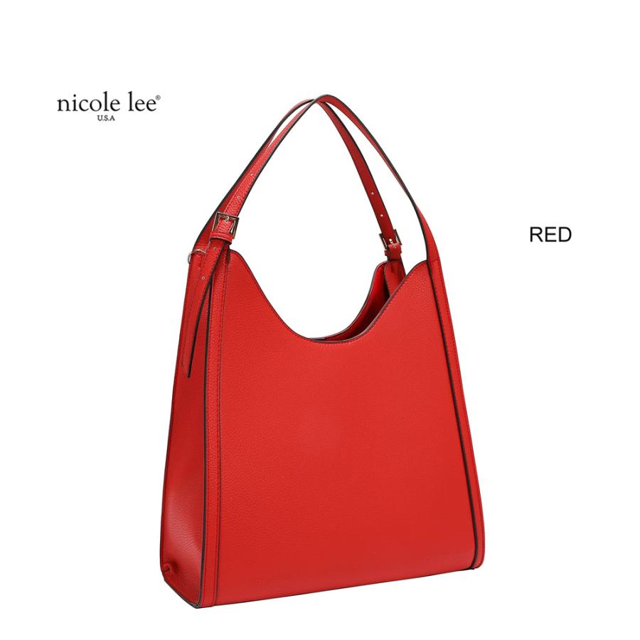 2026新作 数量限定 NICOLE LEE ニコールリー P17622 STUDDED BOW HOBO BAG ホーボーバッグ ショルダーバッグ ハンドバッグ ビッグリボン トートバッグの画像