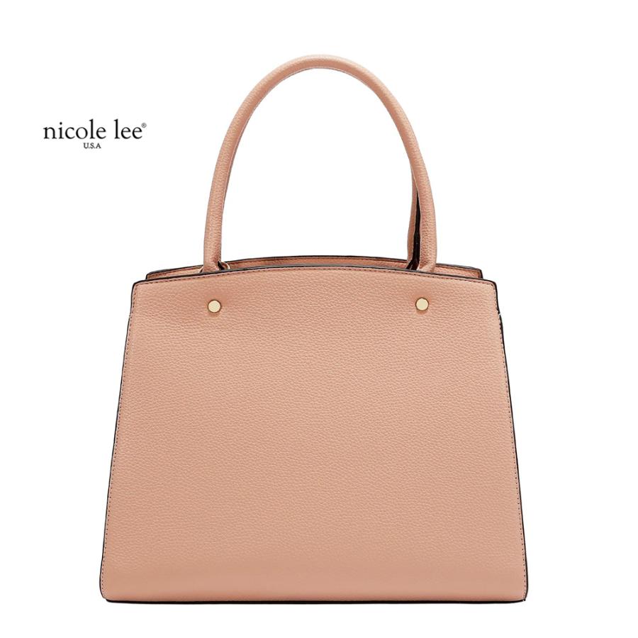 2026新作 数量限定 NICOLE LEE ニコールリー P17623 STUDDED BOW SATCHEL BAG サッチェルバッグ 2WAYショルダー ハンドバッグ ビッグリボン トートバッグの画像