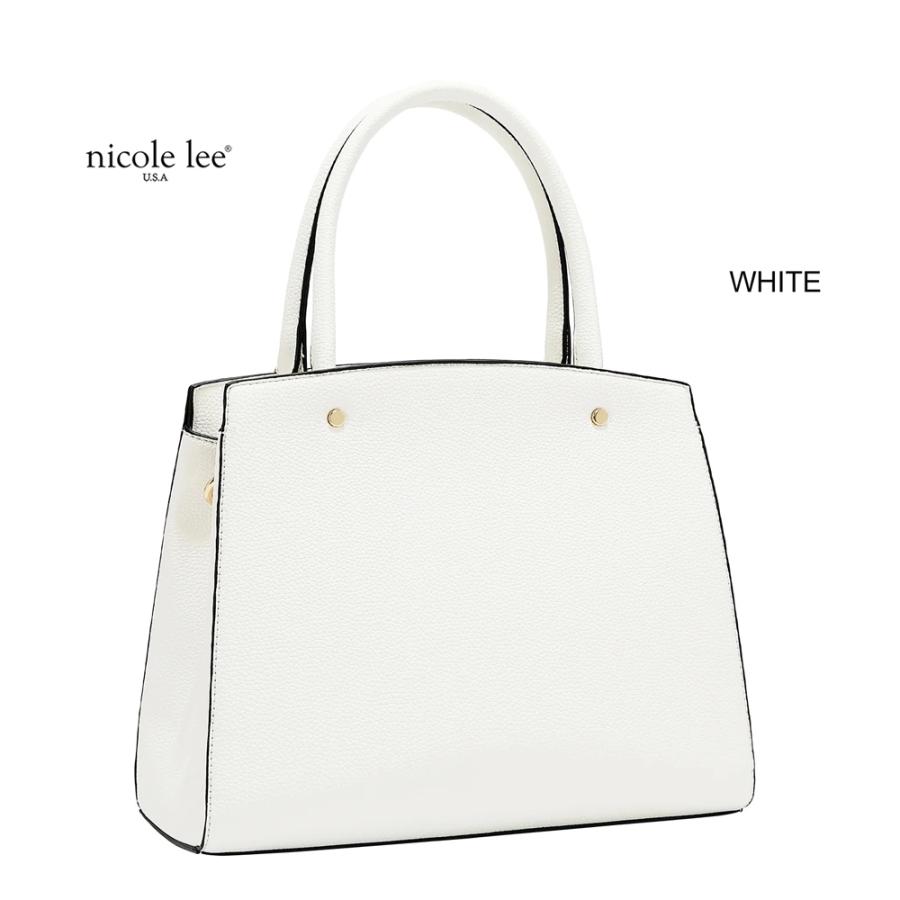 2026新作 数量限定 NICOLE LEE ニコールリー P17623 STUDDED BOW SATCHEL BAG サッチェルバッグ 2WAYショルダー ハンドバッグ ビッグリボン トートバッグの画像