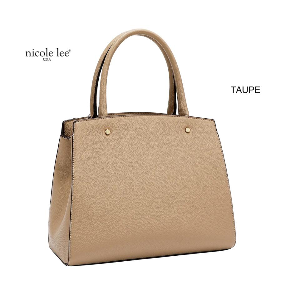 2026新作 数量限定 NICOLE LEE ニコールリー P17623 STUDDED BOW SATCHEL BAG サッチェルバッグ 2WAYショルダー ハンドバッグ ビッグリボン トートバッグの画像