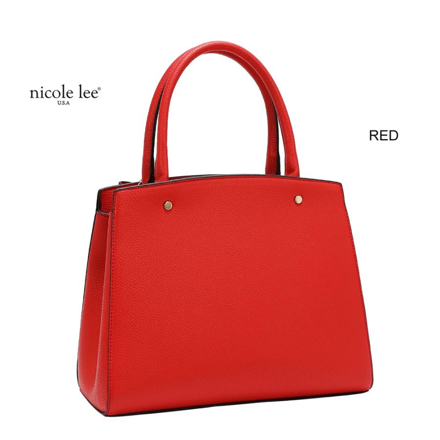2026新作 数量限定 NICOLE LEE ニコールリー P17623 STUDDED BOW SATCHEL BAG サッチェルバッグ 2WAYショルダー ハンドバッグ ビッグリボン トートバッグの画像