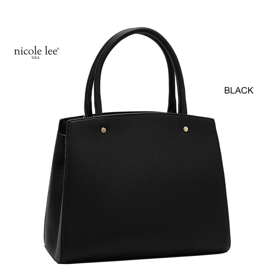 2026新作 数量限定 NICOLE LEE ニコールリー P17623 STUDDED BOW SATCHEL BAG サッチェルバッグ 2WAYショルダー ハンドバッグ ビッグリボン トートバッグの画像