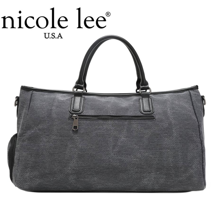 2024 新作 NICOLE LEE ニコールリー GYM16956 DENIM PATCH DUFFEL レディース ニコル リー 大きめ ポップロゴショルダー バック 大容量 ボストンバッグ｜angelina｜07