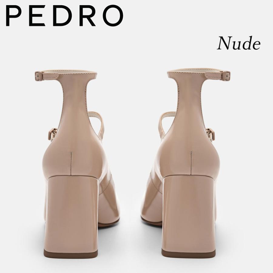 保証付 返品OK 日本　正規品 2026 日本未入荷ブランド PEDRO ペドロ PW1-26740014 ロゴ Effie Leather Heel Pumps レザー チャンキーヒール パンプス_11