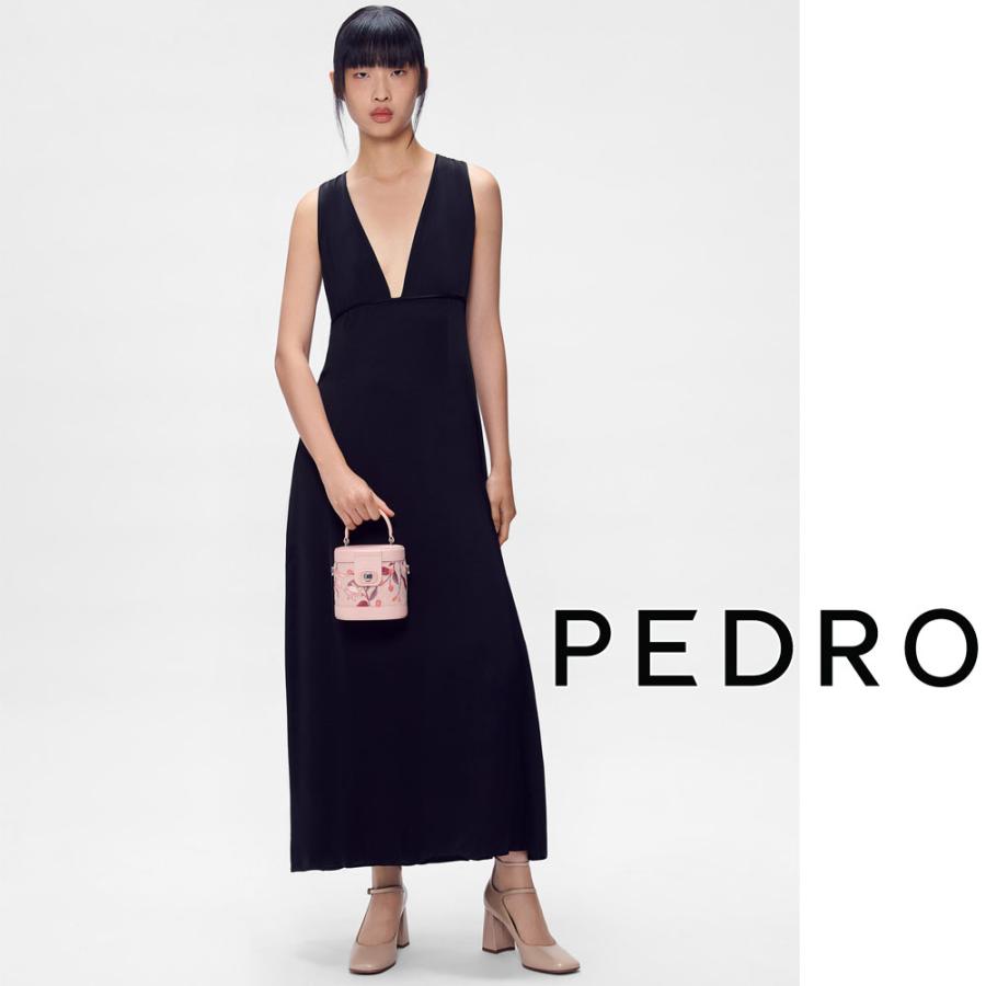 保証付 返品OK 日本　正規品 2026 日本未入荷ブランド PEDRO ペドロ PW1-26740014 ロゴ Effie Leather Heel Pumps レザー チャンキーヒール パンプス_3