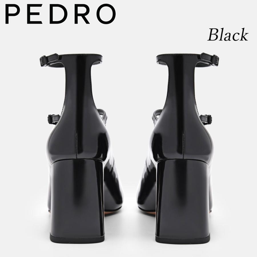 保証付 返品OK 日本　正規品 2026 日本未入荷ブランド PEDRO ペドロ PW1-26740014 ロゴ Effie Leather Heel Pumps レザー チャンキーヒール パンプス_6