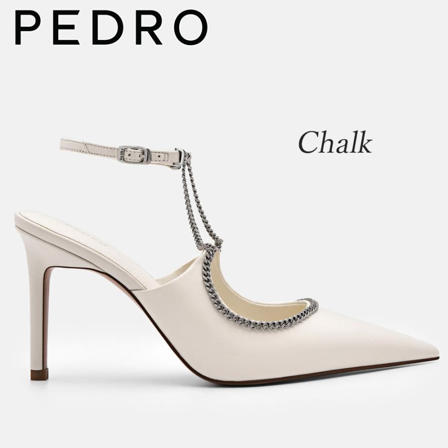 保証付 返品OK 日本　正規品 日本未入荷ブランド PEDRO ペドロ PW1-26760080 Lia Leather Heel Pumps レザー クラシック チェーン ハイヒール パンプス_11