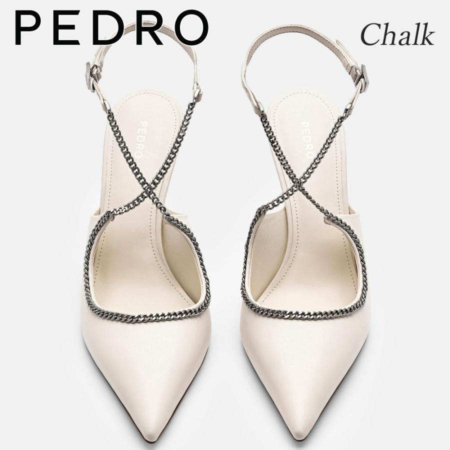 保証付 返品OK 日本　正規品 日本未入荷ブランド PEDRO ペドロ PW1-26760080 Lia Leather Heel Pumps レザー クラシック チェーン ハイヒール パンプス_14