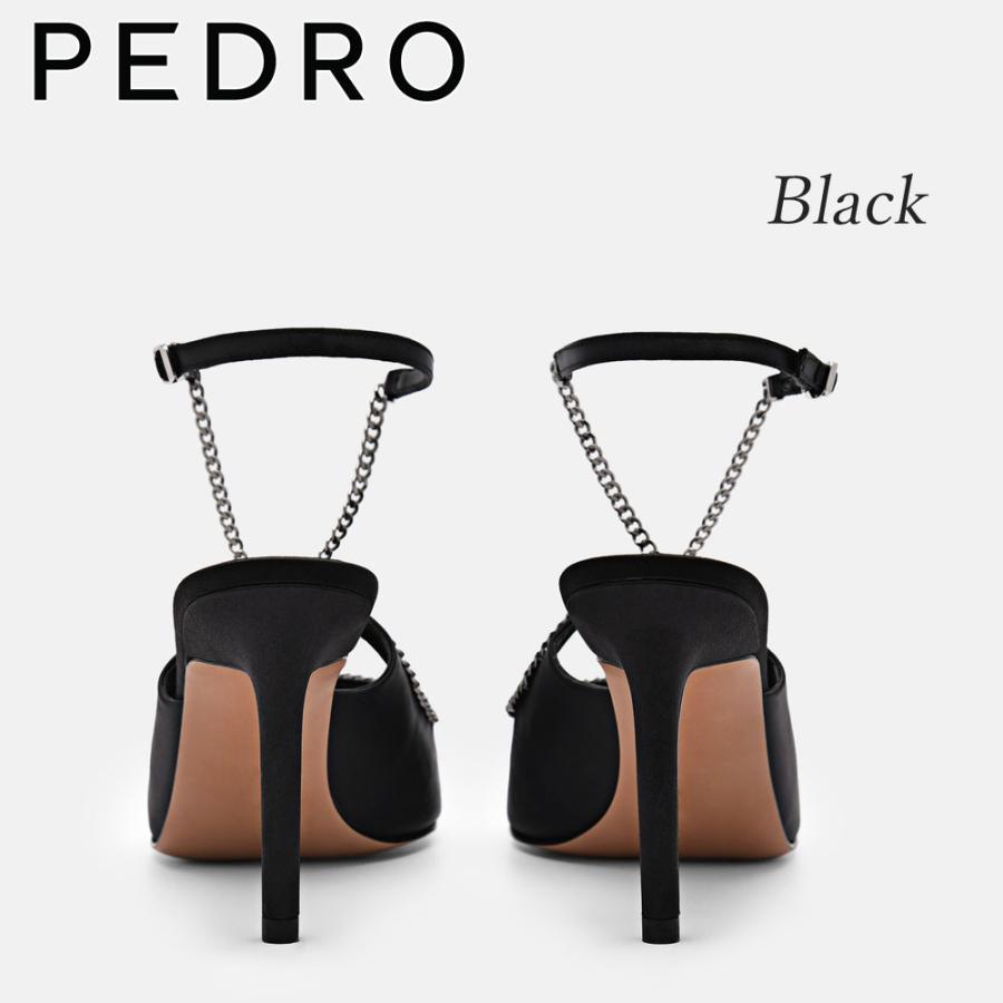 保証付 返品OK 日本　正規品 日本未入荷ブランド PEDRO ペドロ PW1-26760080 Lia Leather Heel Pumps レザー クラシック チェーン ハイヒール パンプス_3