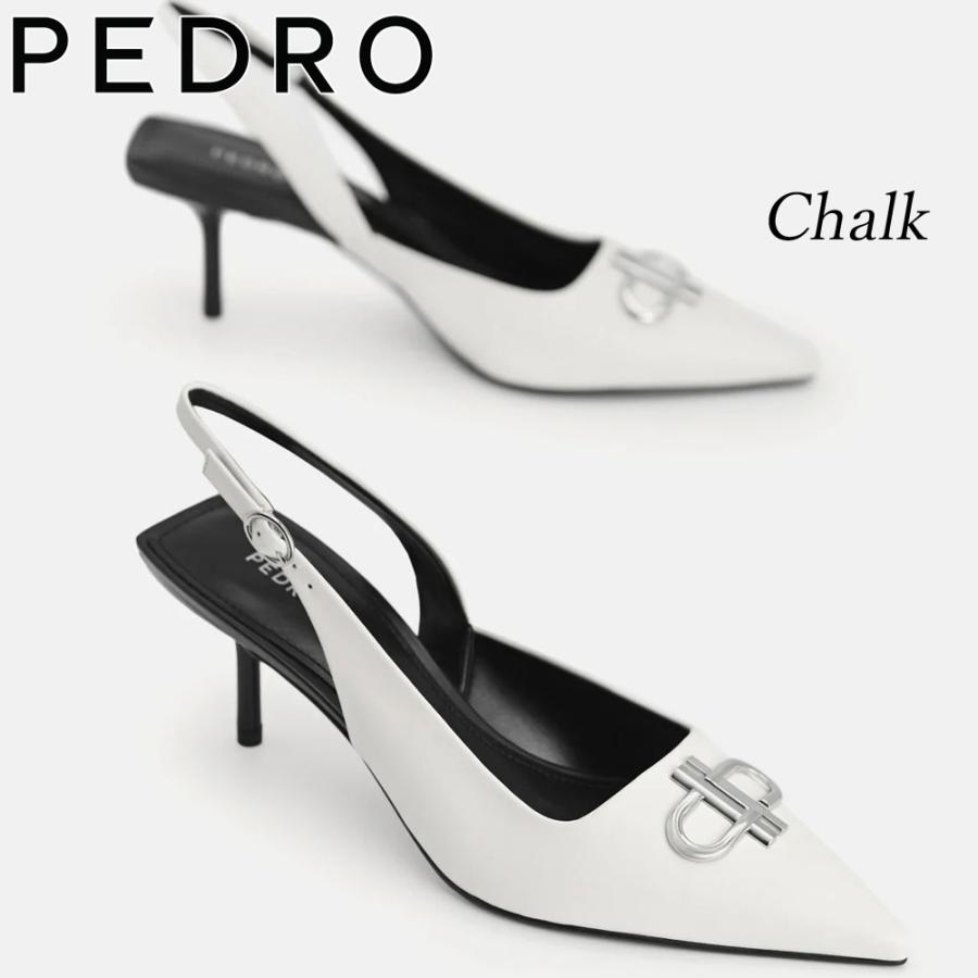 保証付 返品OK 日本　正規品 日本未入荷ブランド PEDRO ペドロ PW1-26680024 IconLeather レザー ポインテッド スリングバック パンプス_9