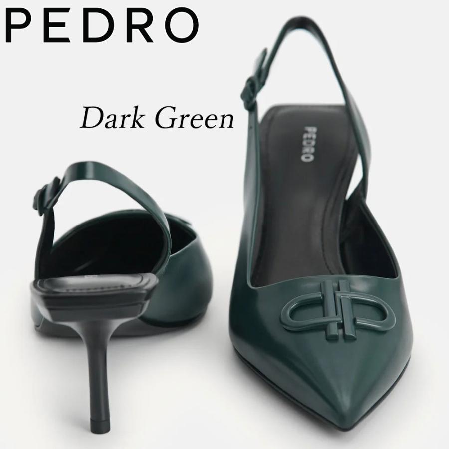 保証付 返品OK 日本　正規品 日本未入荷ブランド PEDRO ペドロ PW1-26680024 IconLeather レザー ポインテッド スリングバック パンプス_10
