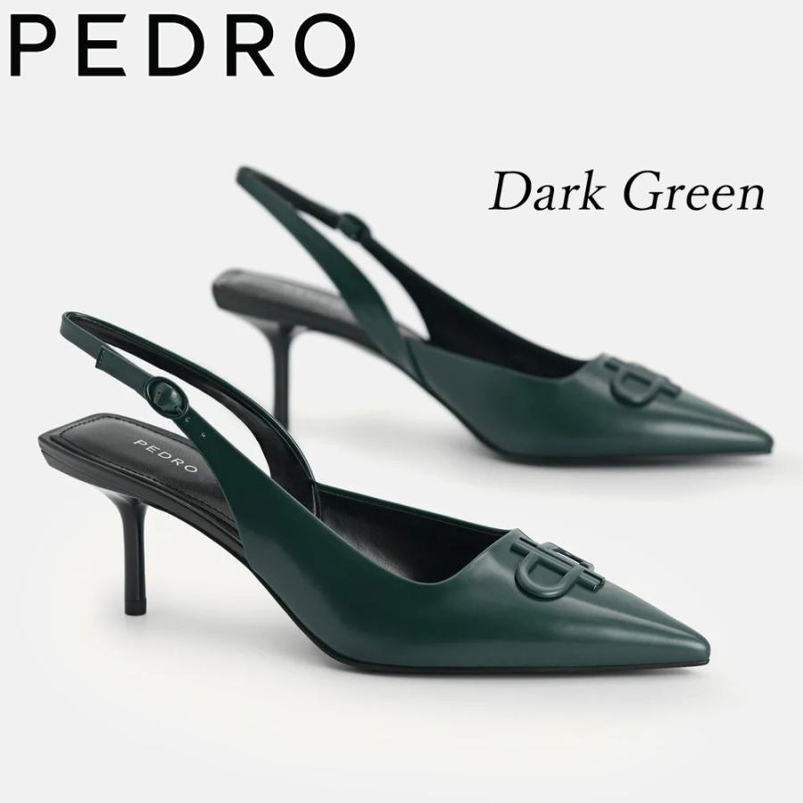 保証付 返品OK 日本　正規品 日本未入荷ブランド PEDRO ペドロ PW1-26680024 IconLeather レザー ポインテッド スリングバック パンプス_12