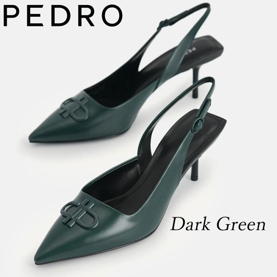 保証付 返品OK 日本　正規品 日本未入荷ブランド PEDRO ペドロ PW1-26680024 IconLeather レザー ポインテッド スリングバック パンプス_13