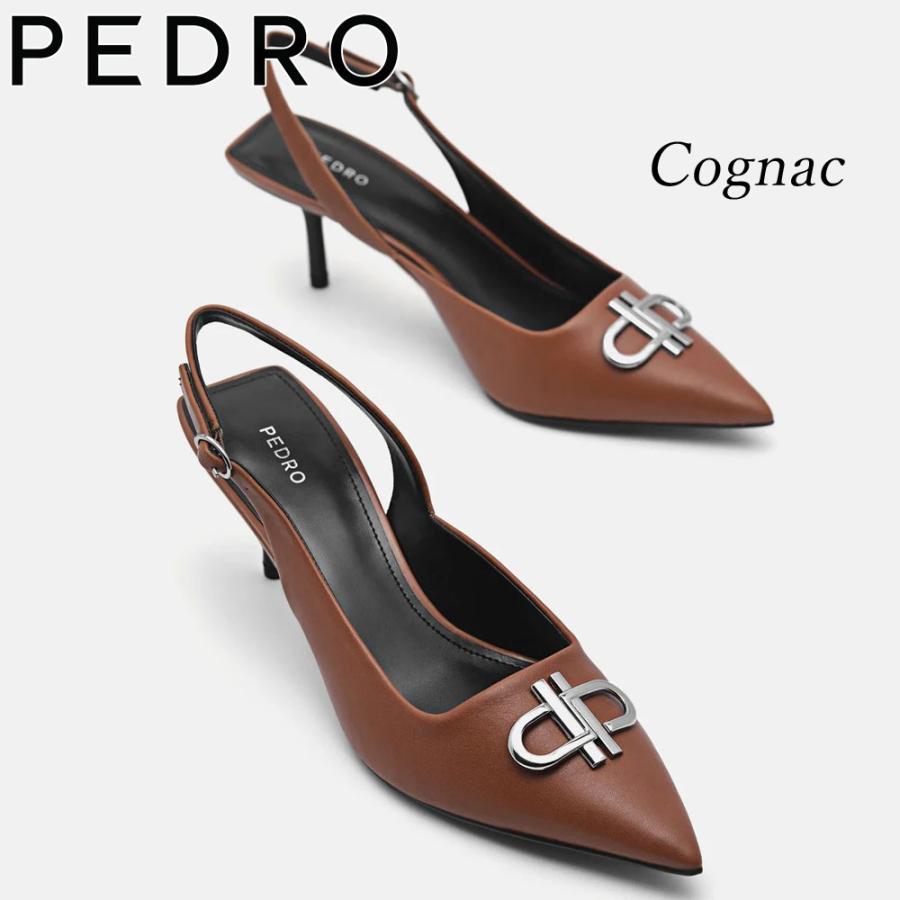 保証付 返品OK 日本　正規品 日本未入荷ブランド PEDRO ペドロ PW1-26680024 IconLeather レザー ポインテッド スリングバック パンプス_16