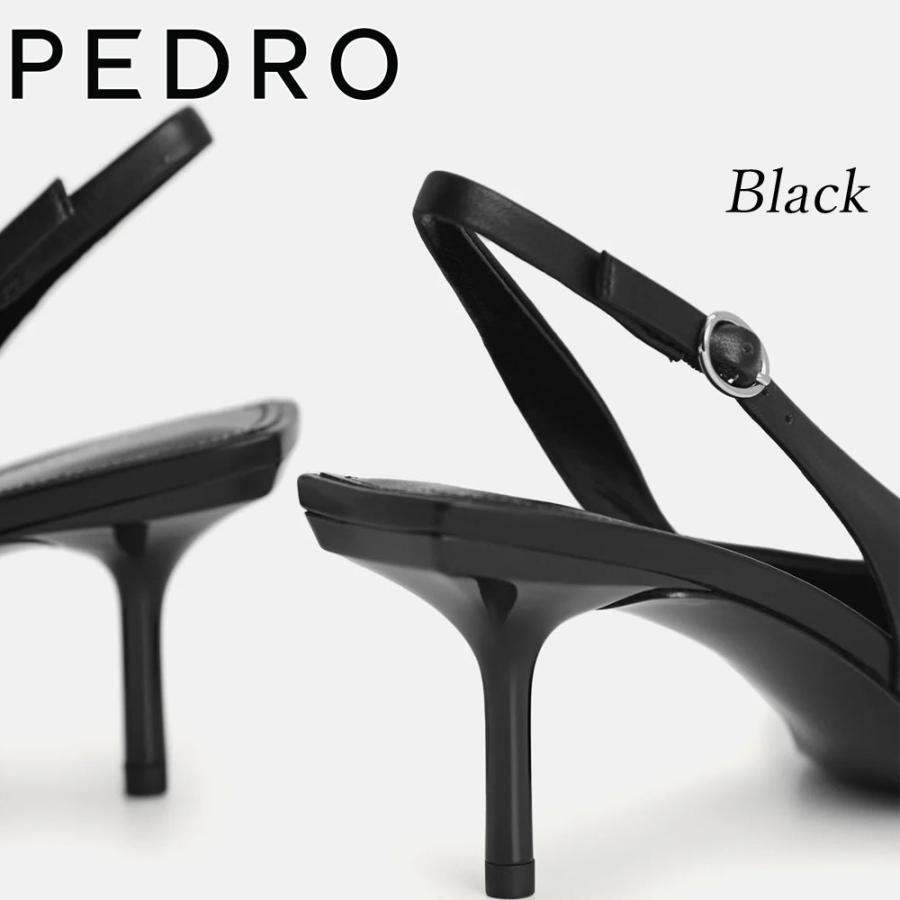 保証付 返品OK 日本　正規品 日本未入荷ブランド PEDRO ペドロ PW1-26680024 IconLeather レザー ポインテッド スリングバック パンプス_2