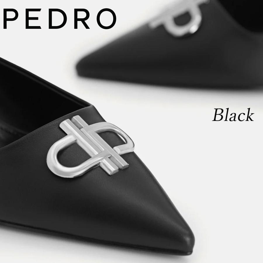 保証付 返品OK 日本　正規品 日本未入荷ブランド PEDRO ペドロ PW1-26680024 IconLeather レザー ポインテッド スリングバック パンプス_3
