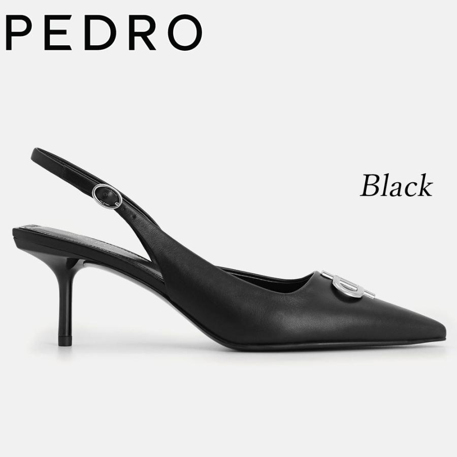 保証付 返品OK 日本　正規品 日本未入荷ブランド PEDRO ペドロ PW1-26680024 IconLeather レザー ポインテッド スリングバック パンプス_5