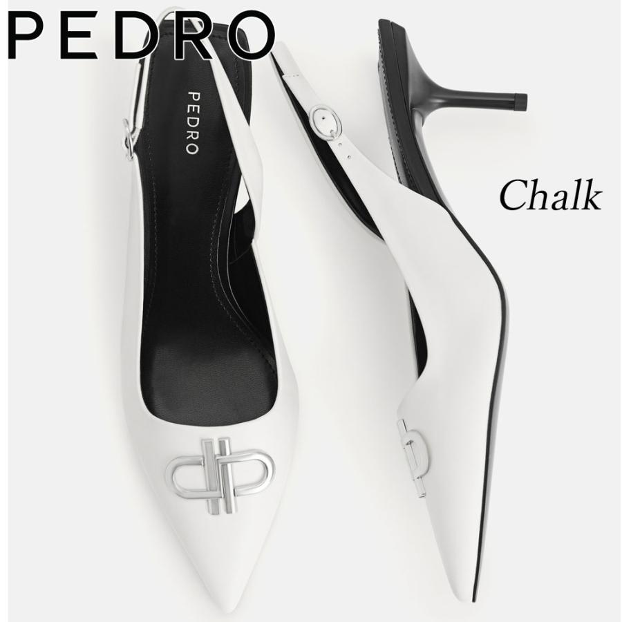 保証付 返品OK 日本　正規品 日本未入荷ブランド PEDRO ペドロ PW1-26680024 IconLeather レザー ポインテッド スリングバック パンプス_6