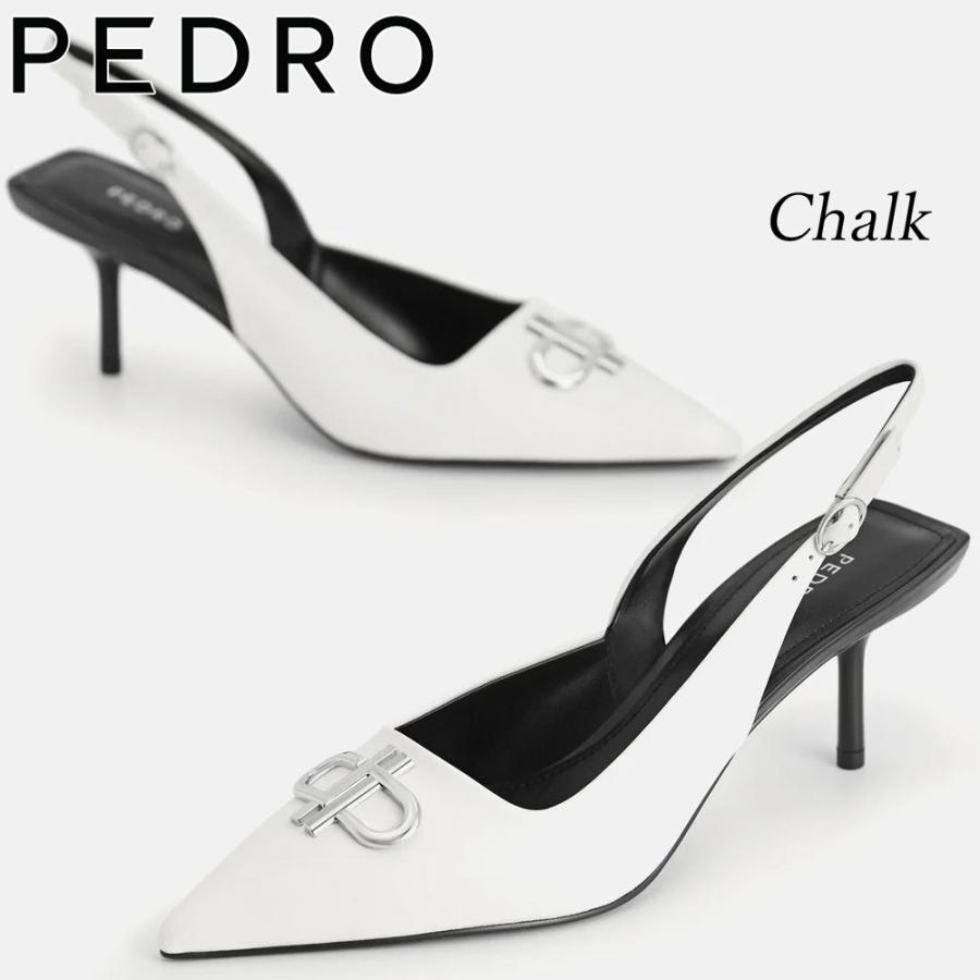保証付 返品OK 日本　正規品 日本未入荷ブランド PEDRO ペドロ PW1-26680024 IconLeather レザー ポインテッド スリングバック パンプス_8